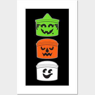 Vintage trick or treat buckets Posters and Art